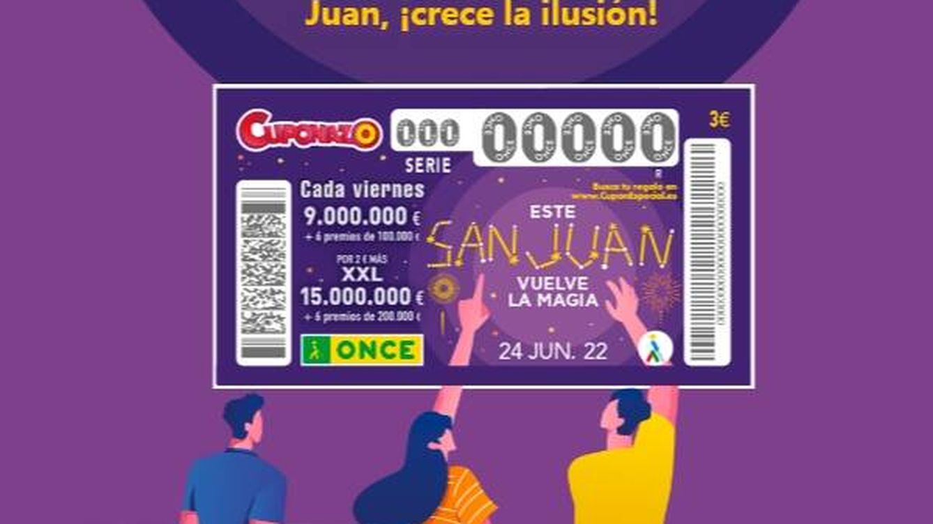 Sorteo del Cuponazo de la ONCE por San Juan hoy, 24 de junio: comprobar resultados