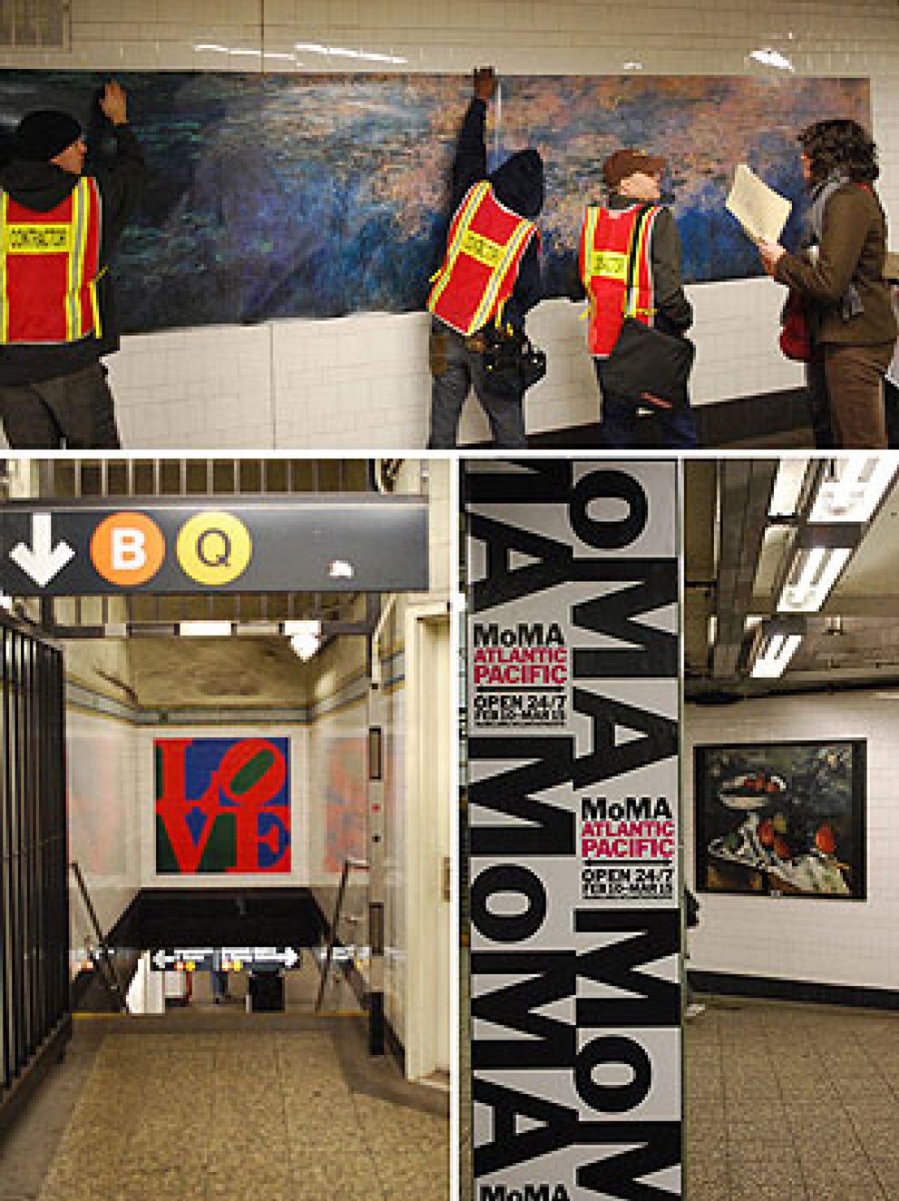 Foto: 'Las señoritas de Aviñón', embajadoras del MoMA en el metro de Nueva York