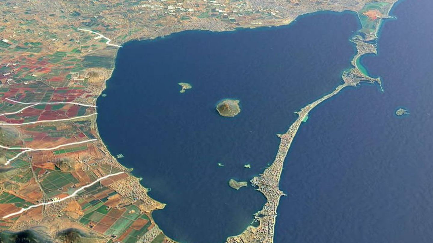 Vista aérea del Mar Menor. Foto: Ayuntamiento de Cartagena