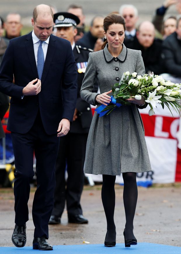 Los entonces duques de Cambridge en un homenaje en 2018 en Leicester. (Reuters/Andrew Yates)