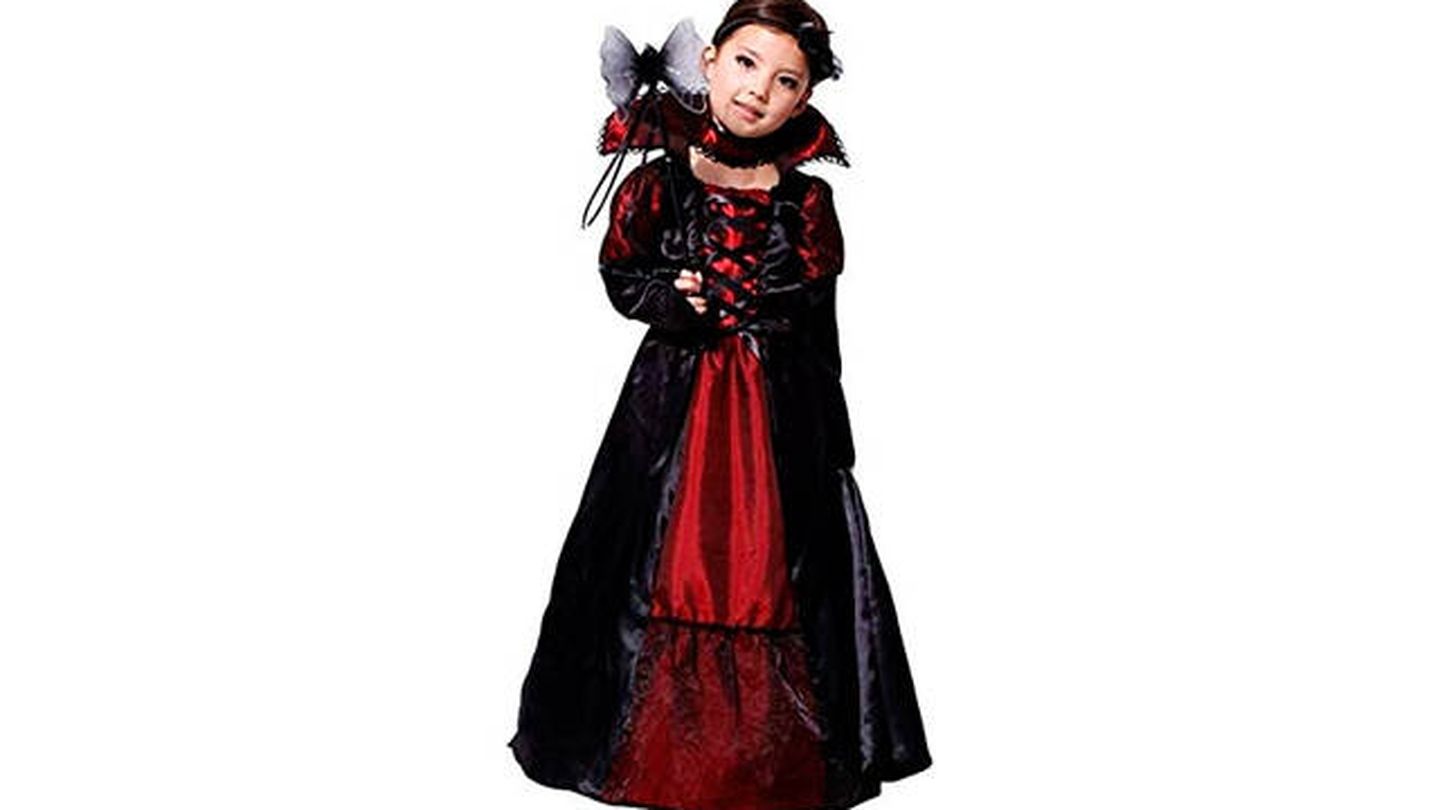 Disfraz de reina vampiresa para niña
