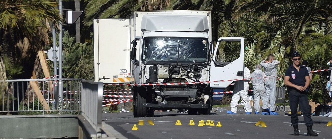 Foto: Camión con el que fue cometido el atentado