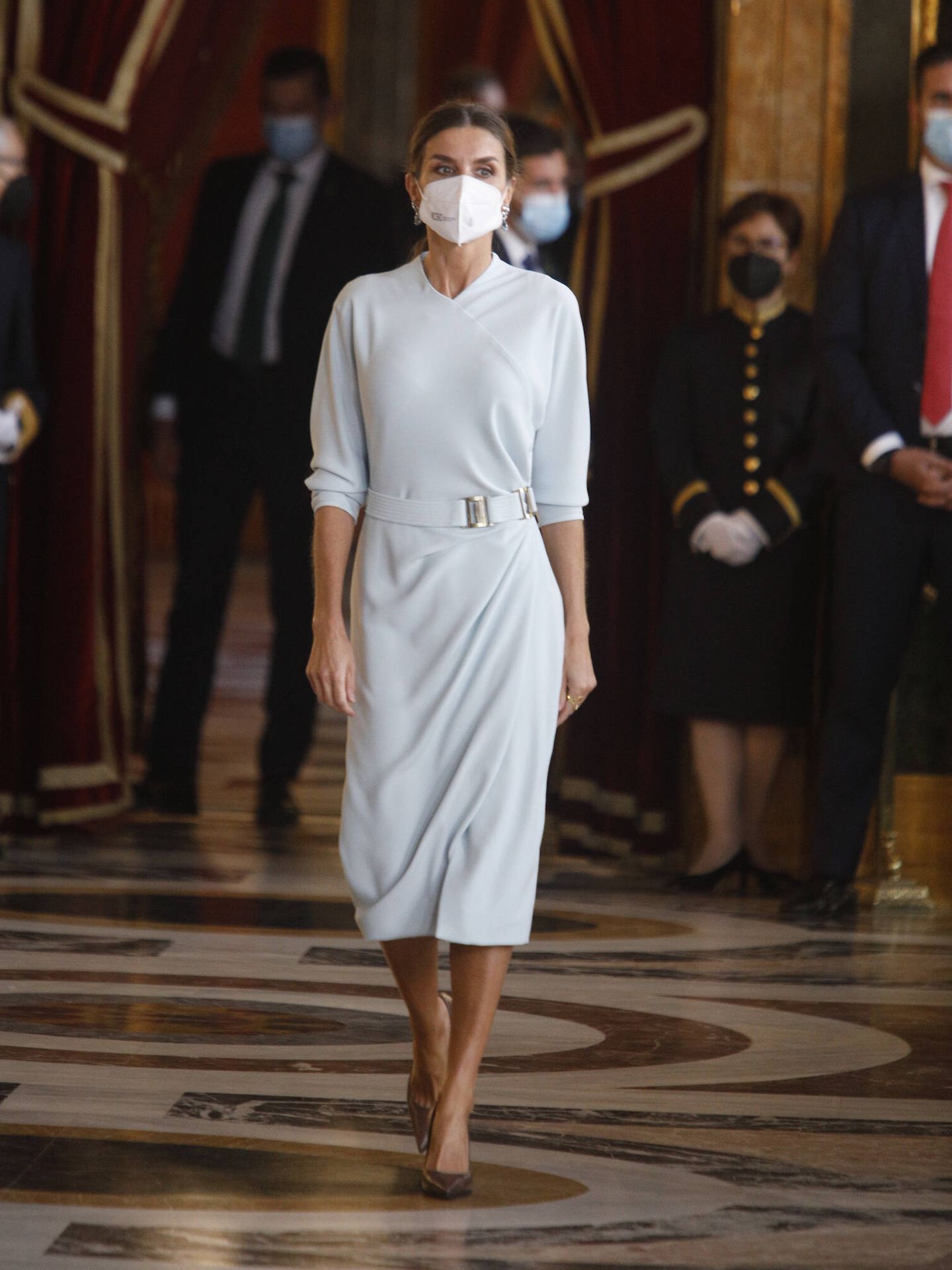 La reina Letizia, en el Palacio Real. (Limited Pictures)