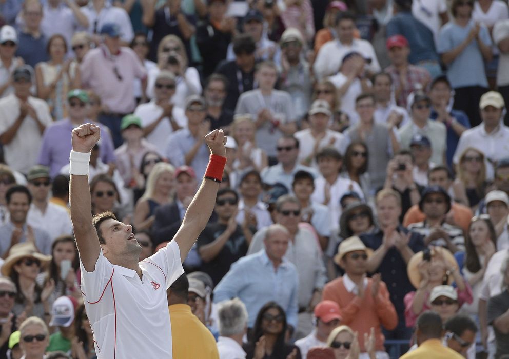 Foto: Djokovic celebra el triunfo (efe).