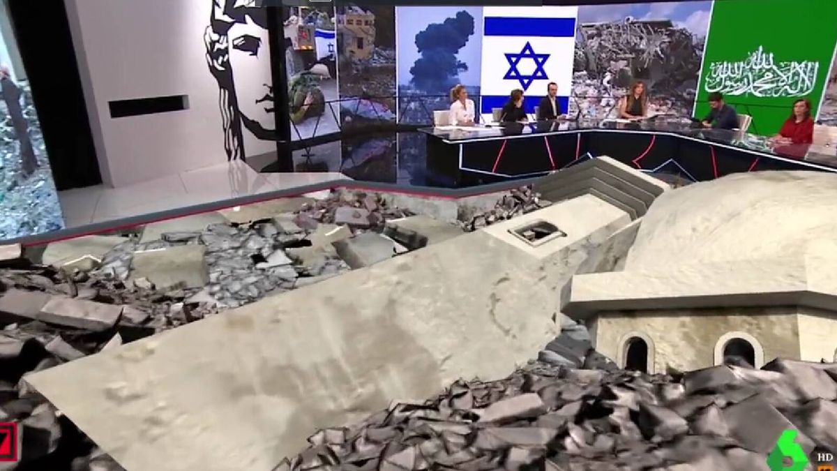 Lluvia de críticas para 'Al Rojo Vivo' por simular escombros de la guerra de Israel en el plató