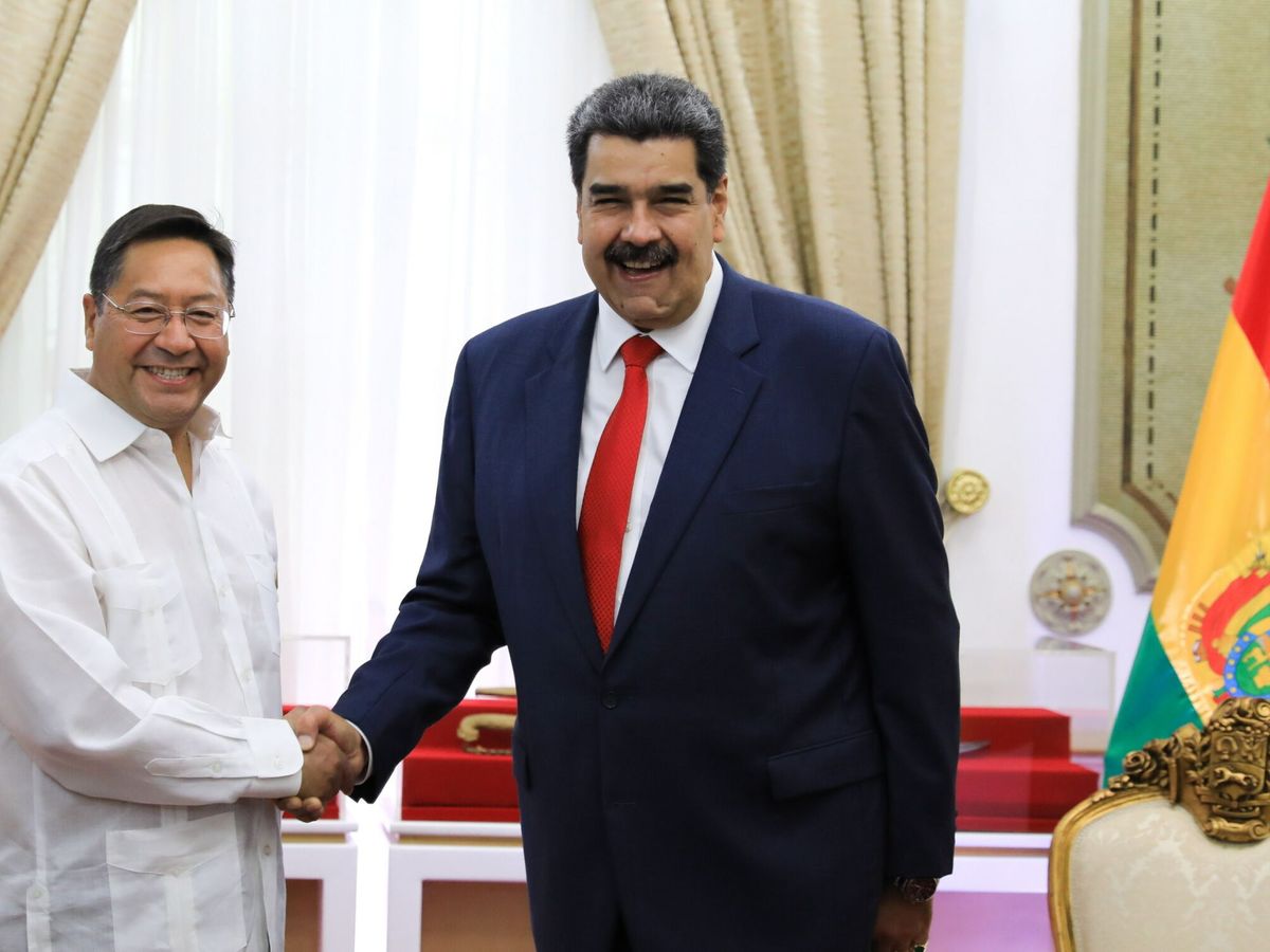 Foto: Nicolás Maduro con el presidente de Bolivia, Luis Arce. (Reuters)
