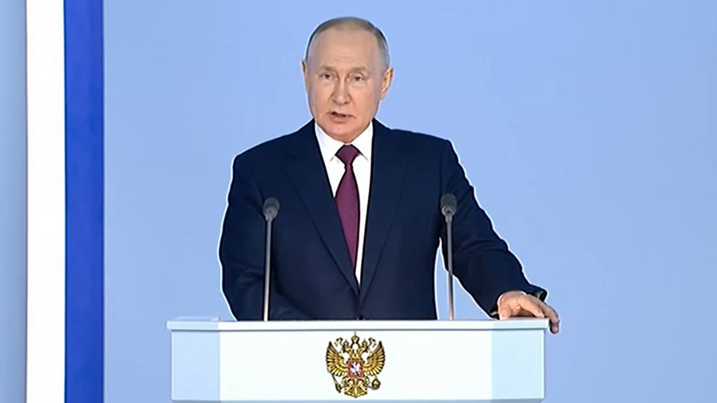 Putin, durante su discurso. (EC)