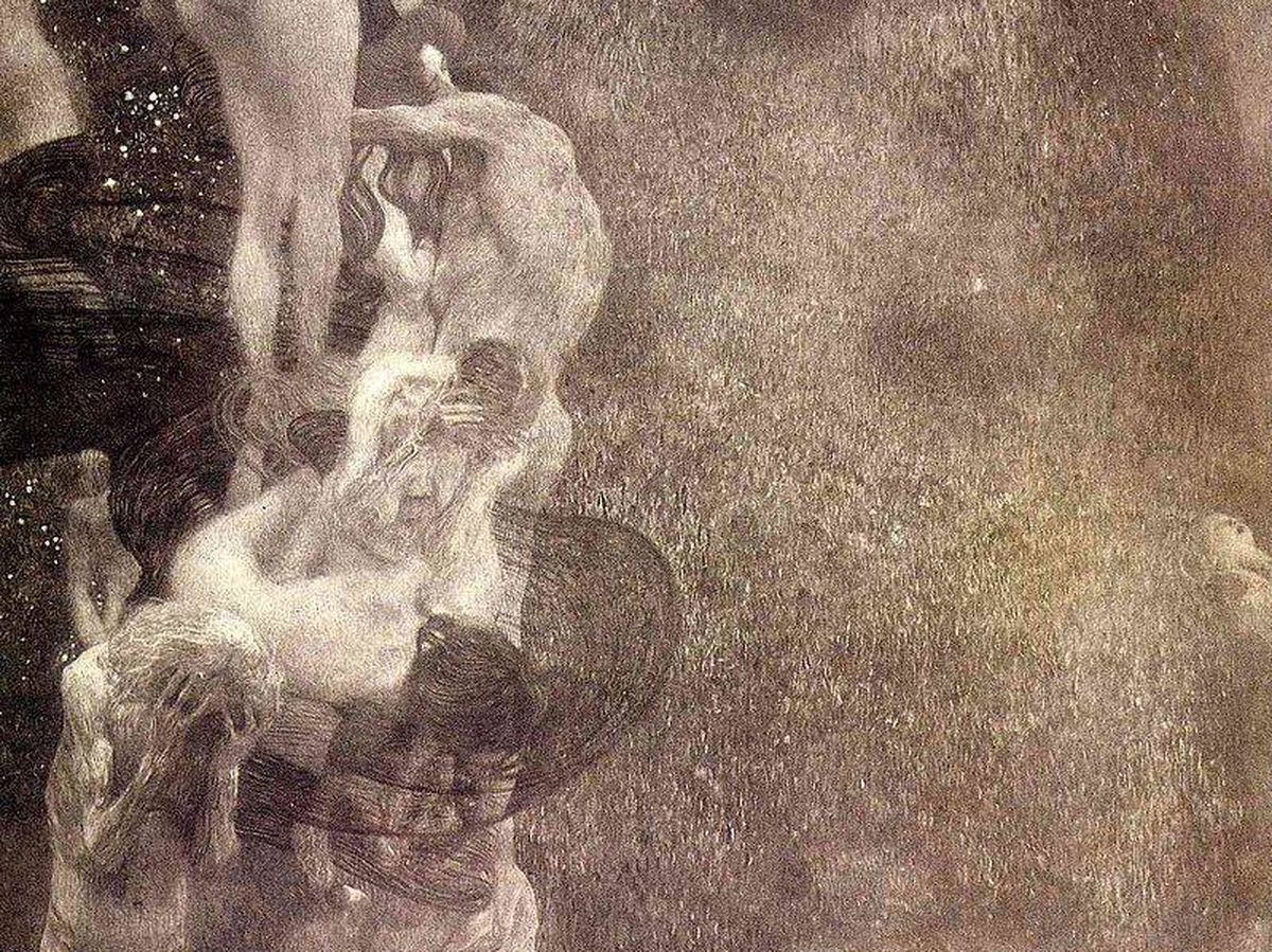 Foto: 'Filosofía' de Gustav Klimt.