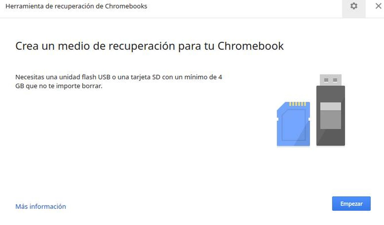 Herramienta de recuperación de Chromebooks… y para montarlo en un Mac.
