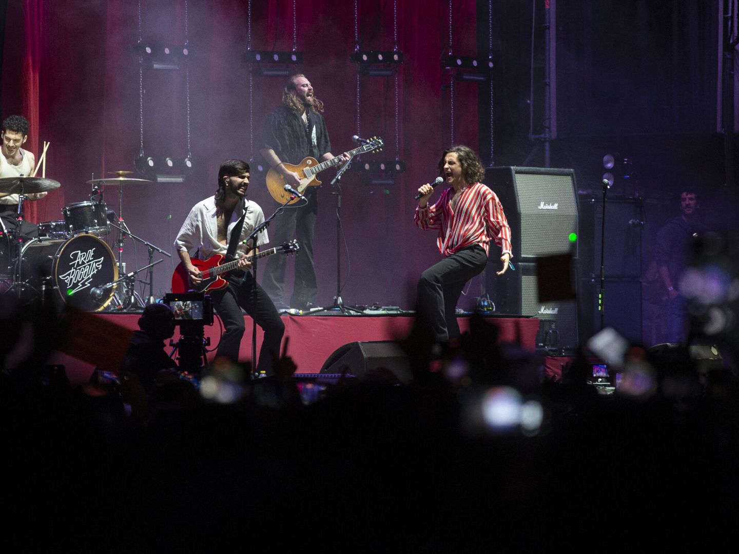 MURCIA, 03 05 2024.- La banda cartagenera Arde Bogotá durante su actuación en el WARM UP Festival de Murcia (EFE/Marcial Guillén)