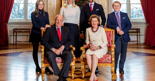 Foto: Foto oficial de navidad de la familia real noruega (EFE)