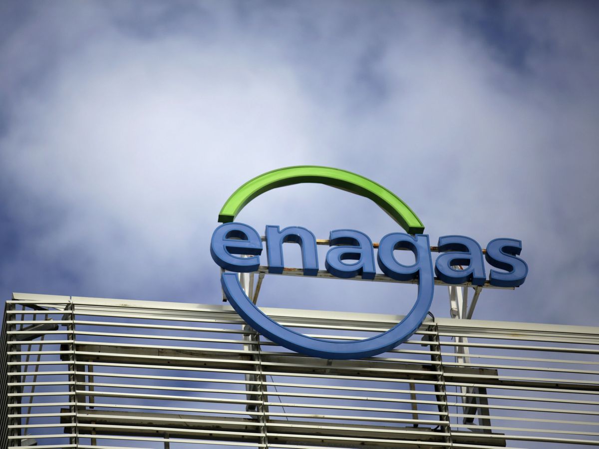 Foto: Logo de Enagás en su sede. (Reuters/Andrea Comas)