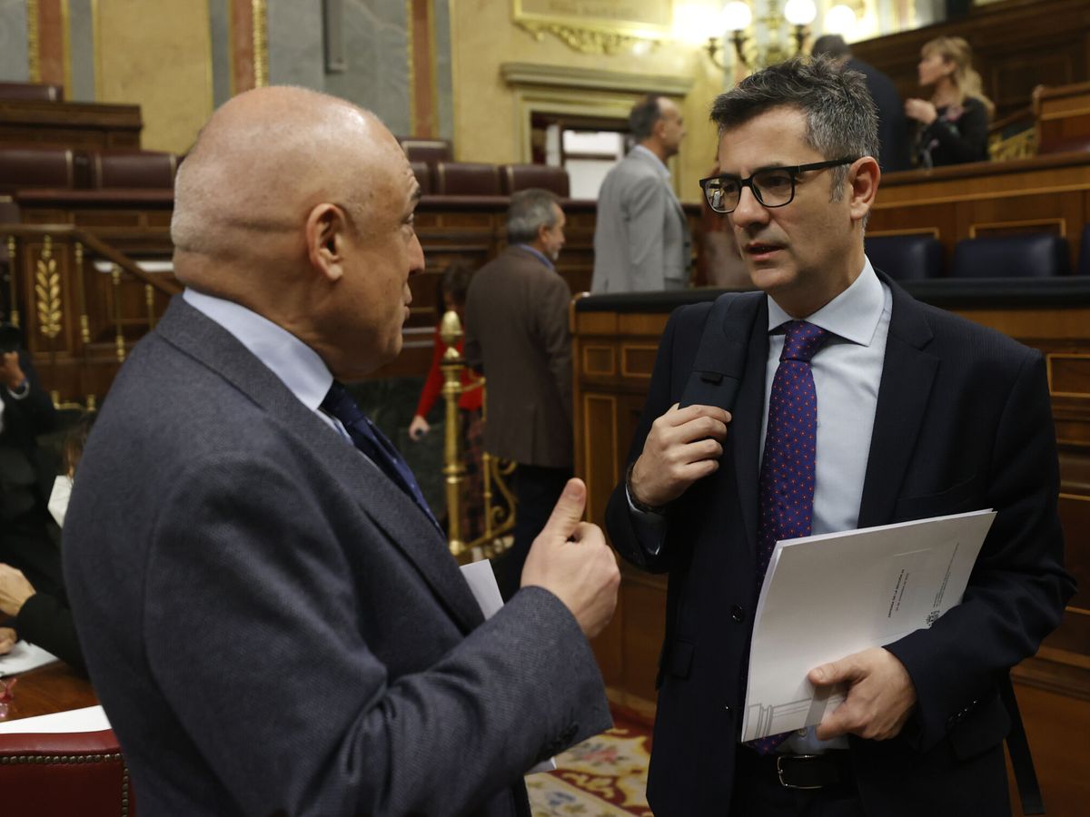 Foto: Rafael Simancas y Félix Bolaños. (EFE/Javier Lizón)