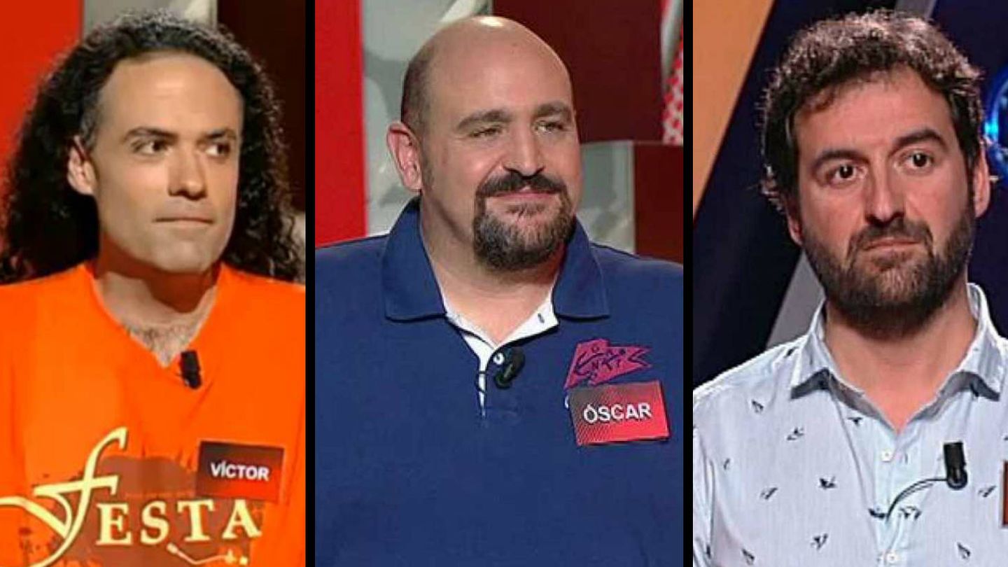 Víctor Castro, Óscar Díaz y Manuel Romero, en 'Saber y ganar'. (RTVE)