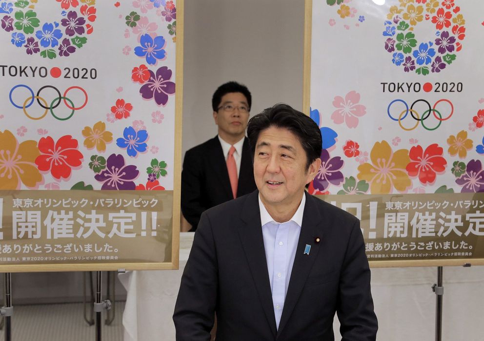 Foto: l primer ministro nipón, Shinzo Abe, sonríe tras la elección de Tokio como sede de los Juegos de 2020.