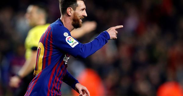 Foto: Leo Messi celebra un gol a favor del FC Barcelona. (EFE)