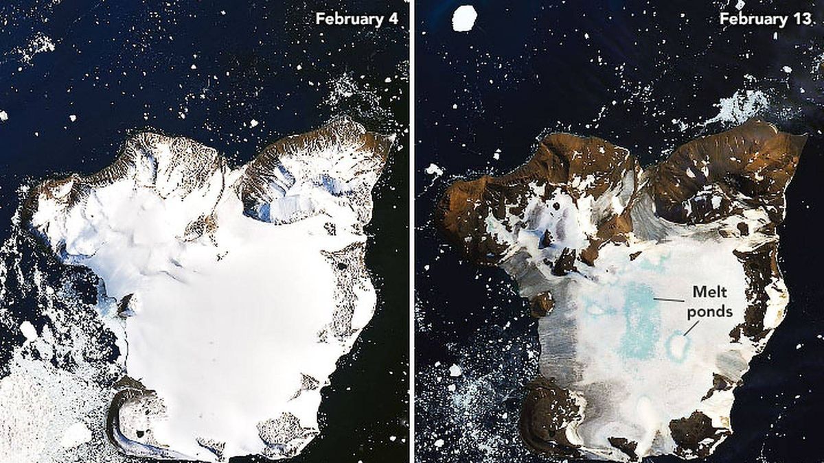Así es la impactante foto de la NASA que revela cómo se derrite la Antártida