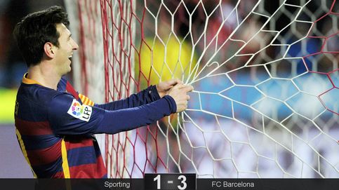 Messi pone al Barcelona al día y da un zarpazo a la Liga con un par de besos