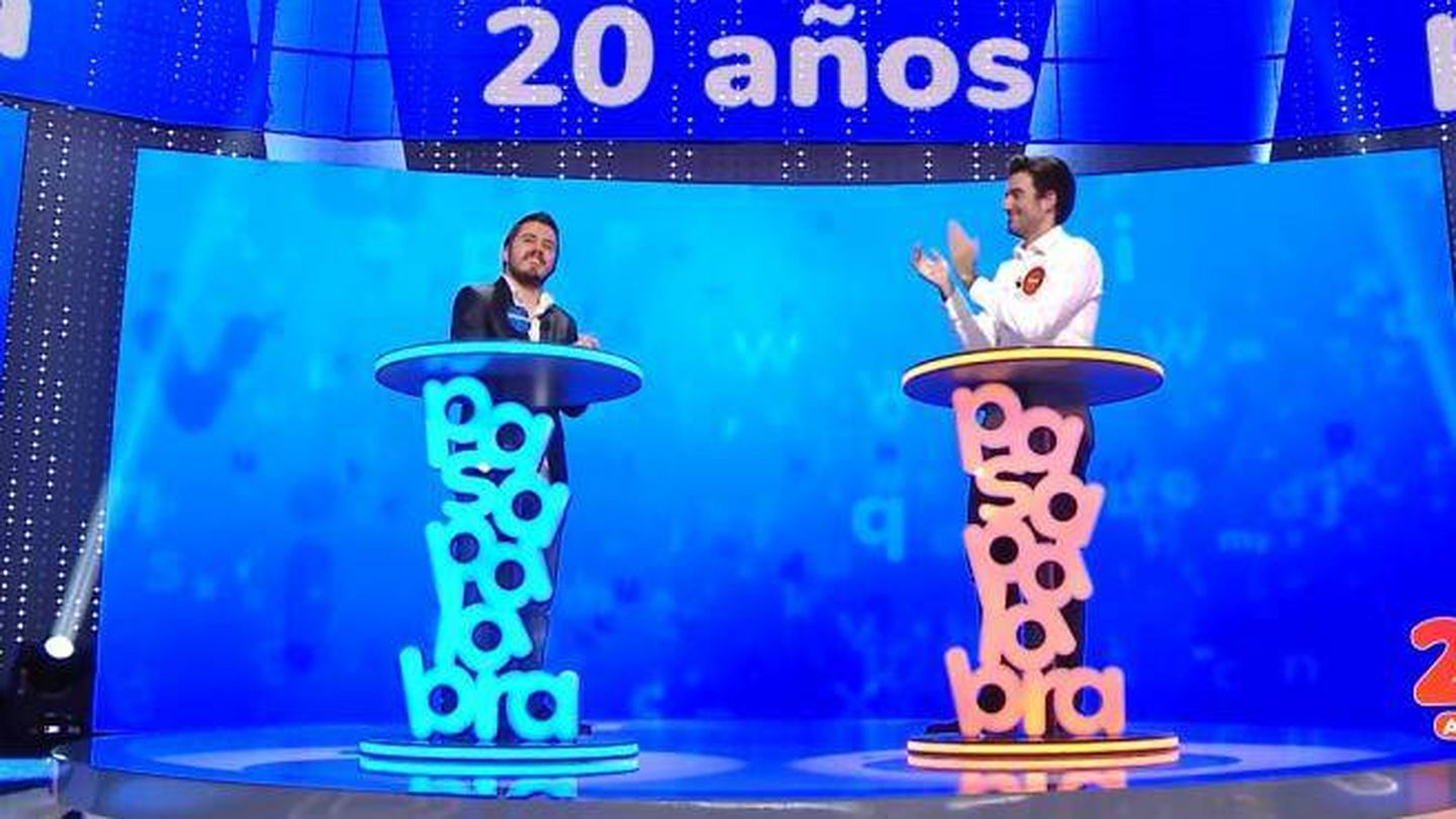 Oretes y Rafa, en el aniversario de 'Pasapalabra'. (Antena 3)