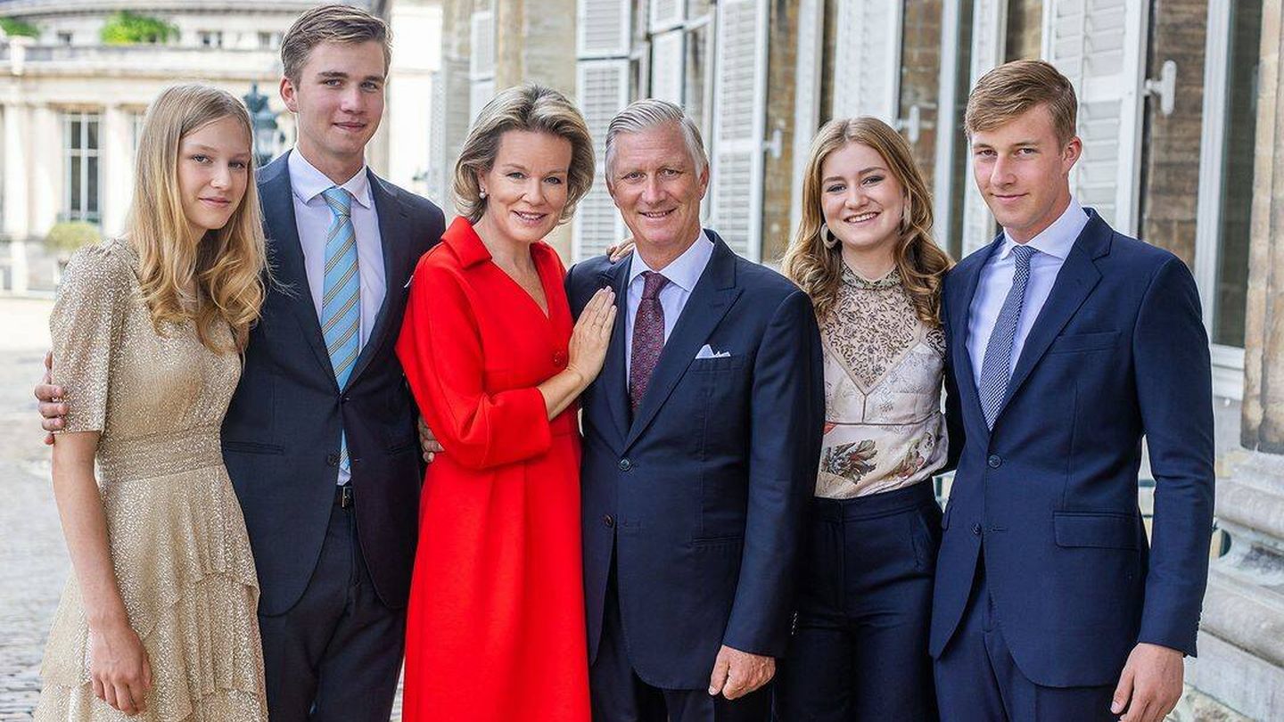 Felicitación de Navidad de la familia real belga en 2023. (Instagram/@belgianroyalpalace)