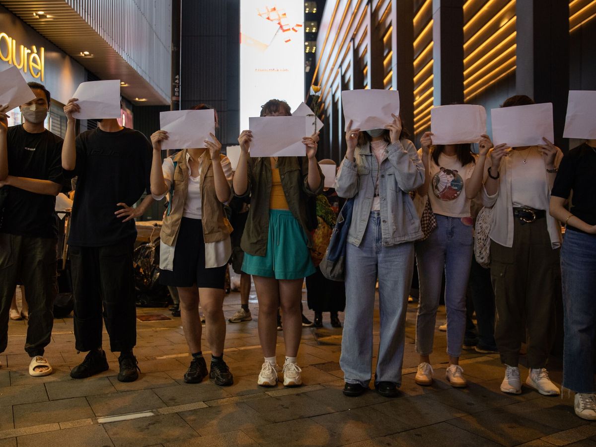 Foto: Manifestaciones en Hong Kong. (EFE/Jerome Favre)
