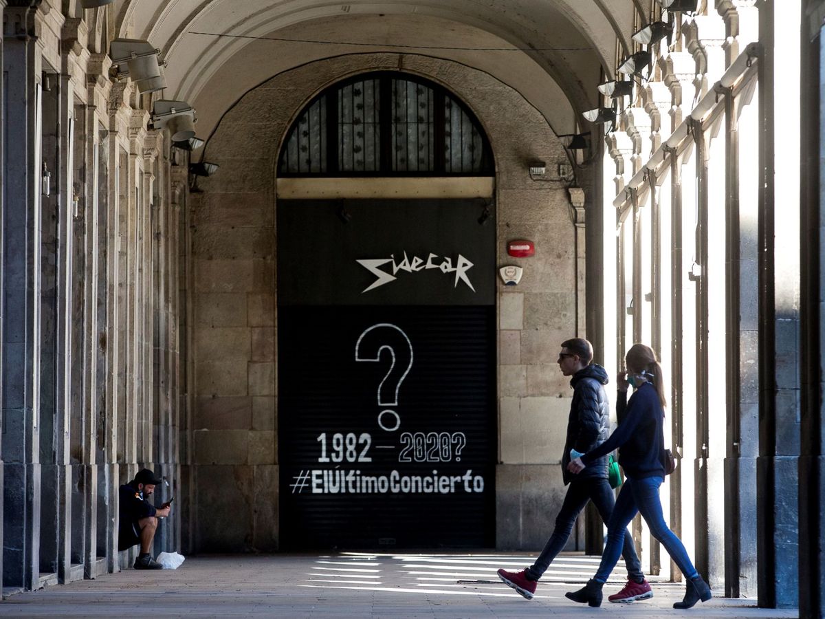 Foto: Una sala de conciertos cerrada en Barcelona. (EFE)