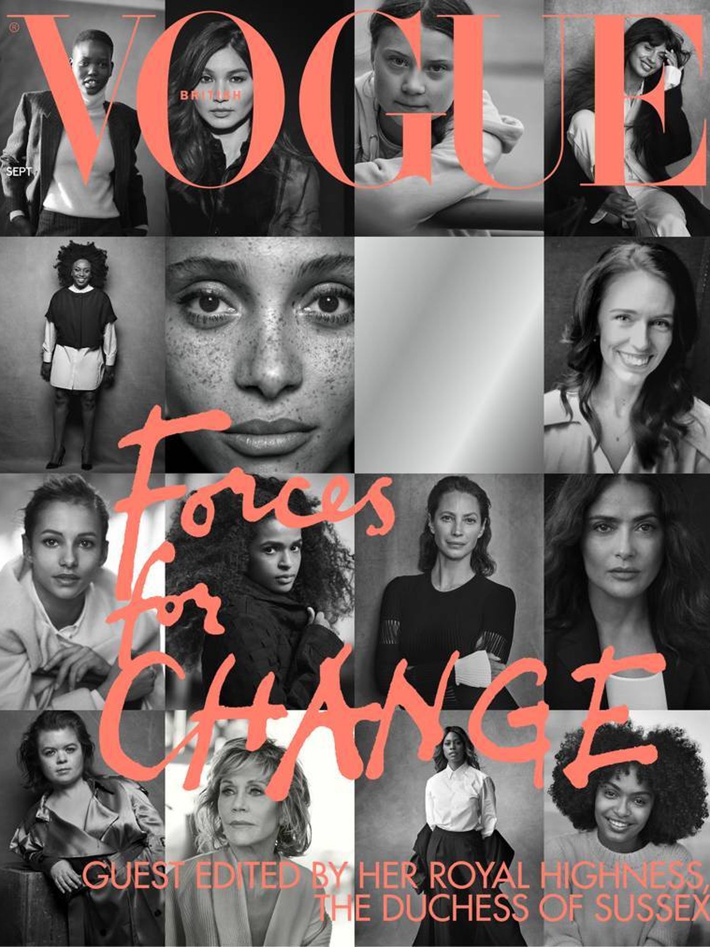 Portada del próximo número de la edición británica de 'Vogue'. (Peter Lindbergh)