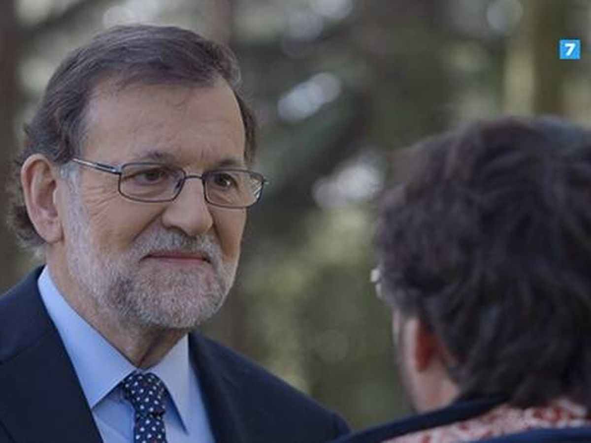 Foto: Mariano Rajoy y Évole, en 'Salvados'. (La Sexta).