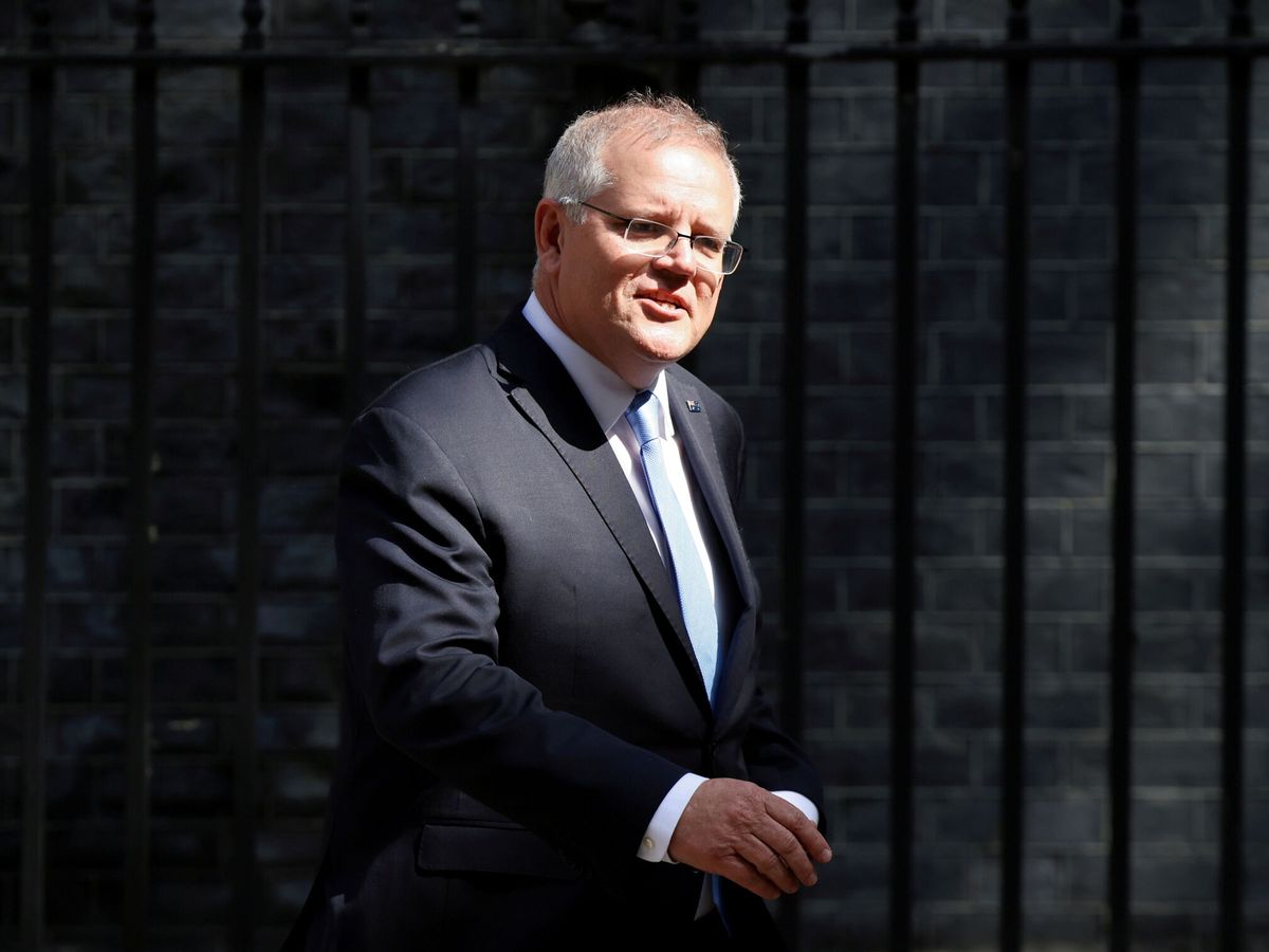Foto: El Primer Ministro australiano, Scott Morrison en Londres. (Reuters)