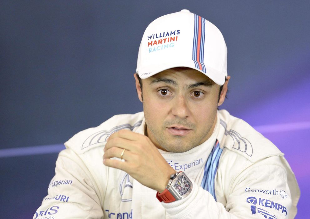 Foto: Felipe Massa en la rueda de prensa posterior a la clasificación.