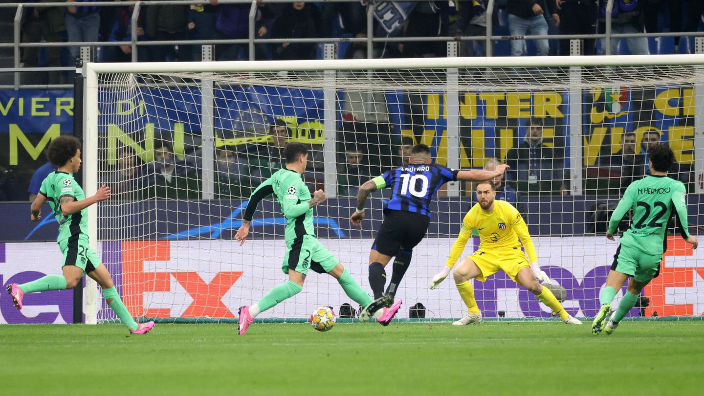 Lautaro rozó el gol. (EFE/Matteo Bazzi)