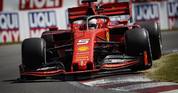 Foto: Sebastian Vettel por el asfalto de Montreal. (EFE)