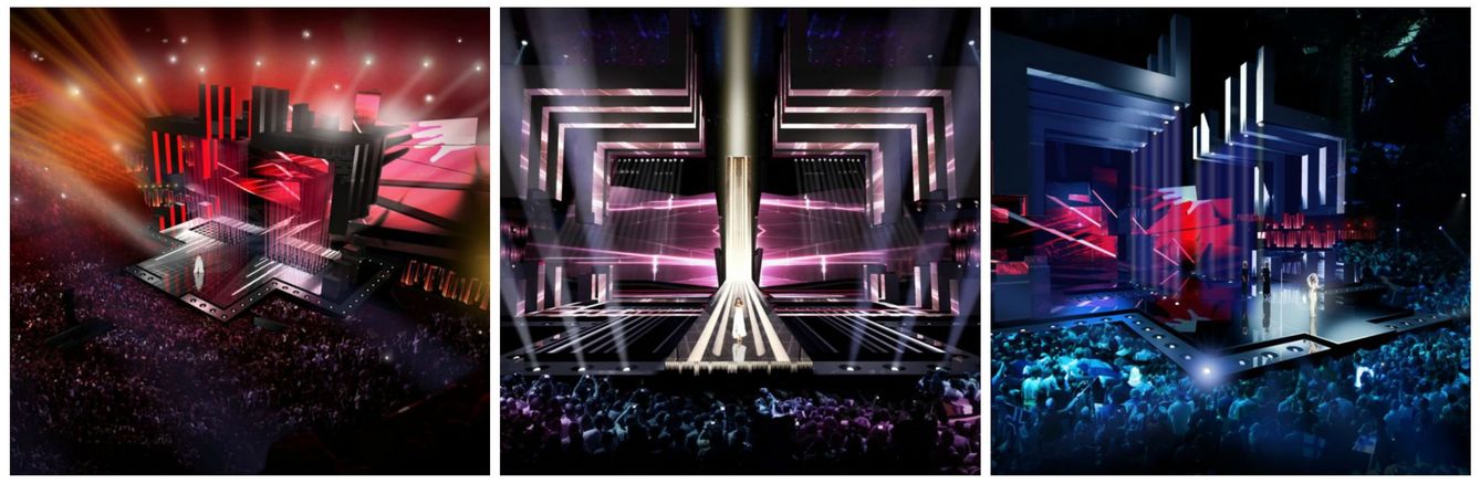 Foto: Diseño del escenario de Eurovisión
