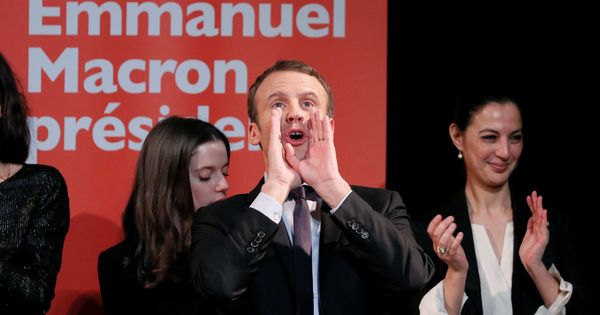 Foto: Emmanuel Macron durante un encuentro del Día de la Mujer, en París, el 8 de marzo de 2017 (Reuters).