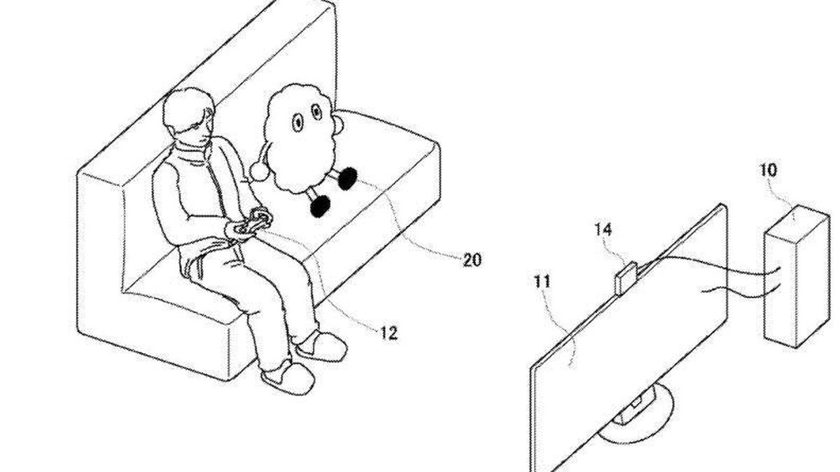Sony patenta un robot para acompañarte mientras juegas a videojuegos