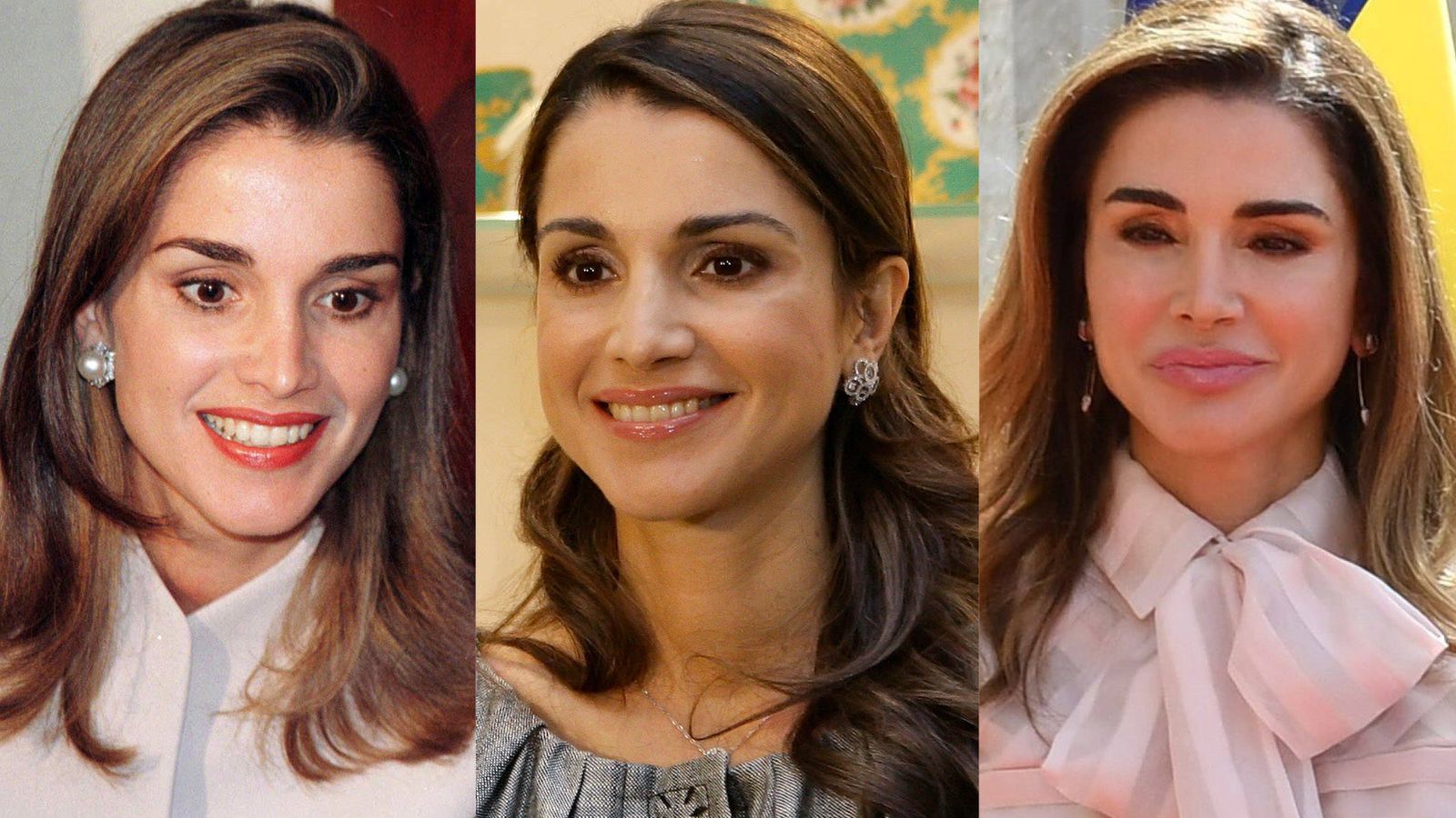 Foto: La metamorfosis de Rania de Jordania. (Reuters y Cordon Press)