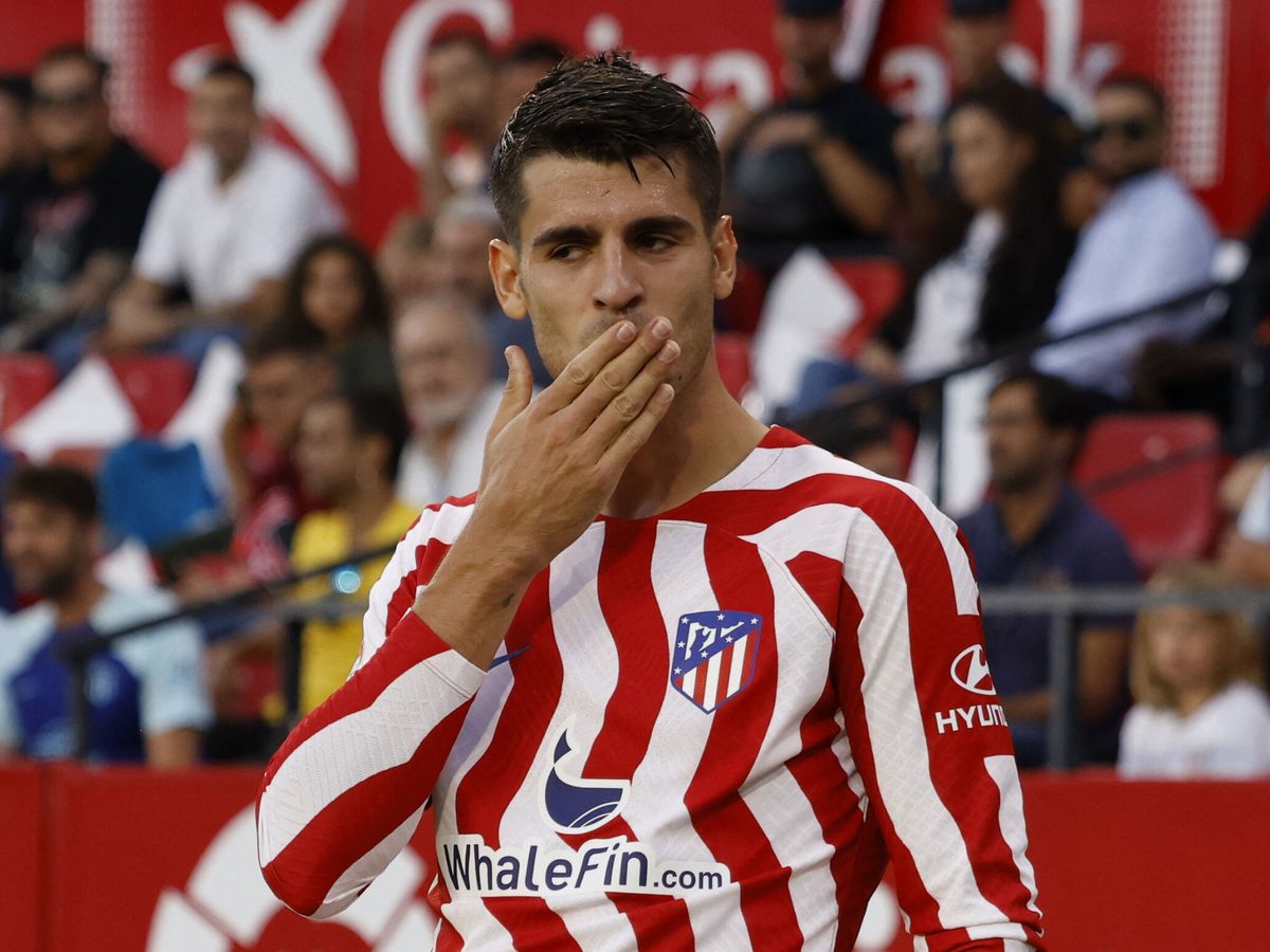 Foto: Morata castigó al Sevilla. (Reuters/Marcelo Del Pozo)