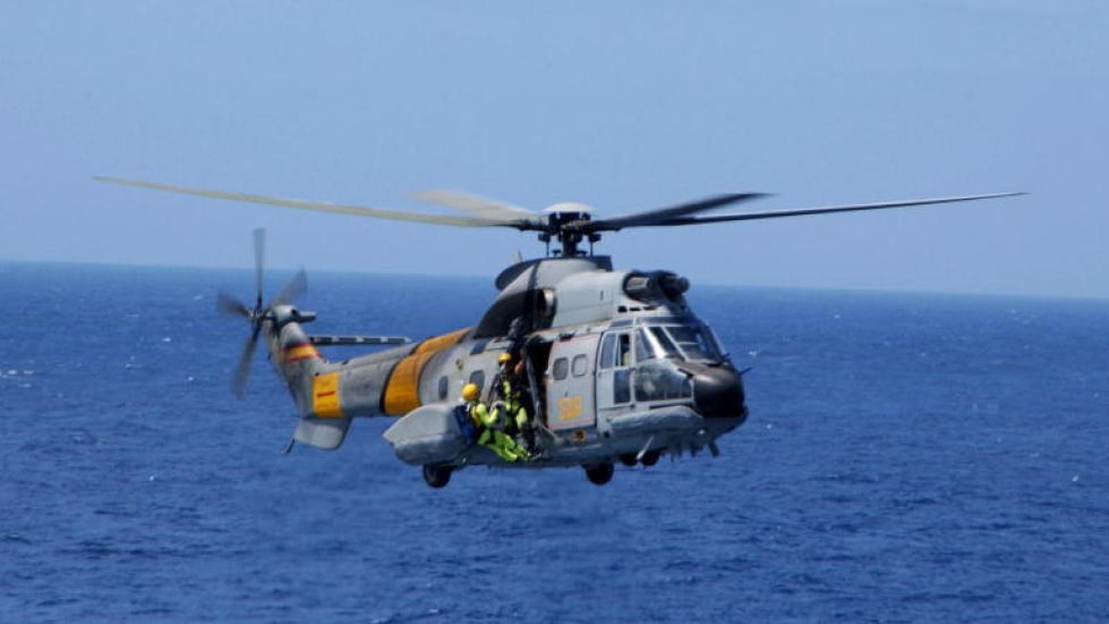 Foto: Un helicóptero del SAR en una imagen de archivo. (Ejército del Aire)