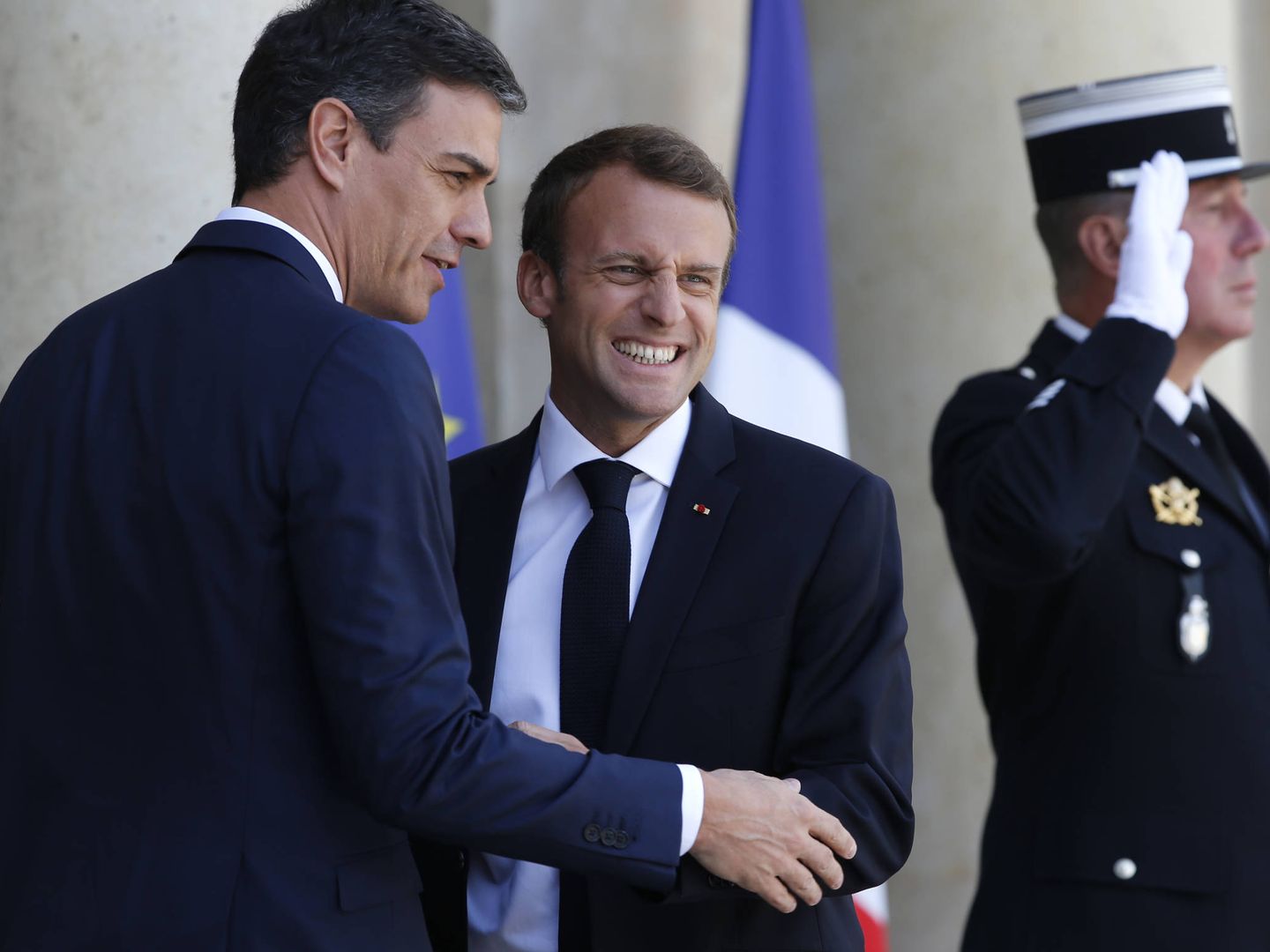 Macron y Sánchez han demostrado tener buena sintonía. (Gtres)