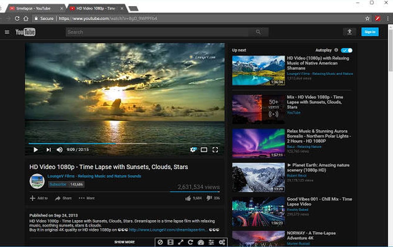 Así luce YouTube tras usar Enhancer. (Imagen: Chrome Store)