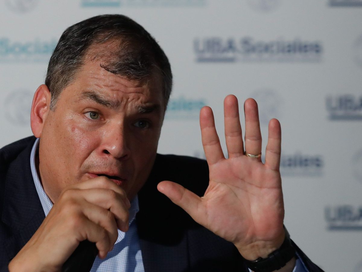 Foto: El expresidente ecuatoriano Rafael Correa, en una imagen de 2019. (EFE)