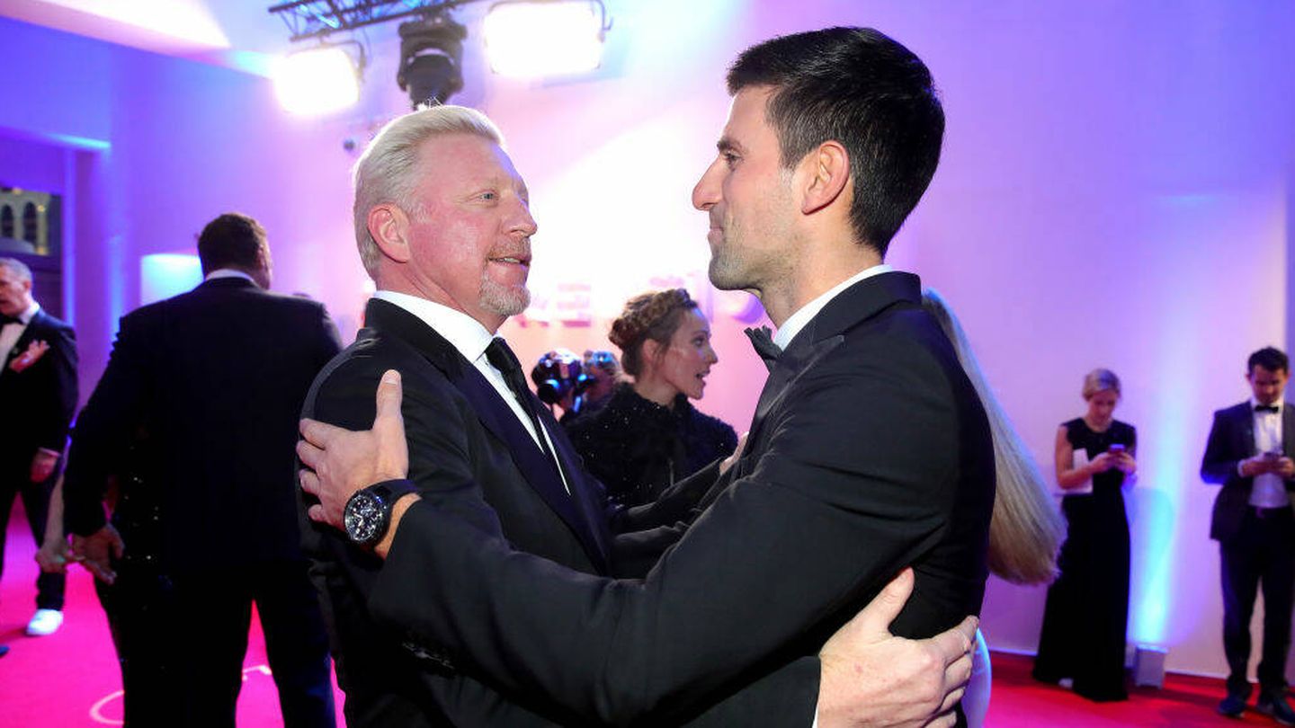 Becker y su pupilo Djokovic, en una imagen de 2019. (Getty)