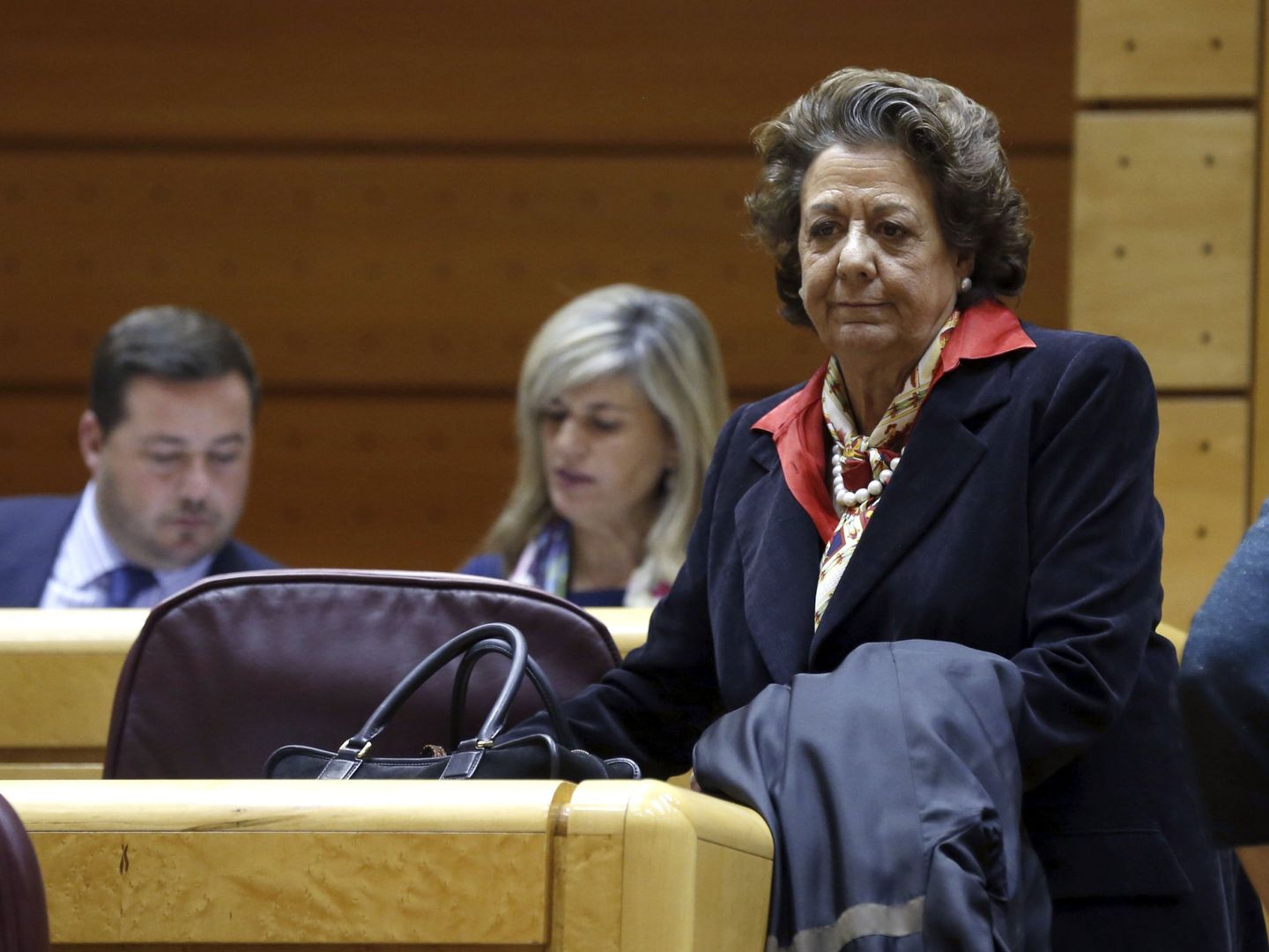 Rita Barberá, en el pleno del Senado. (EFE)