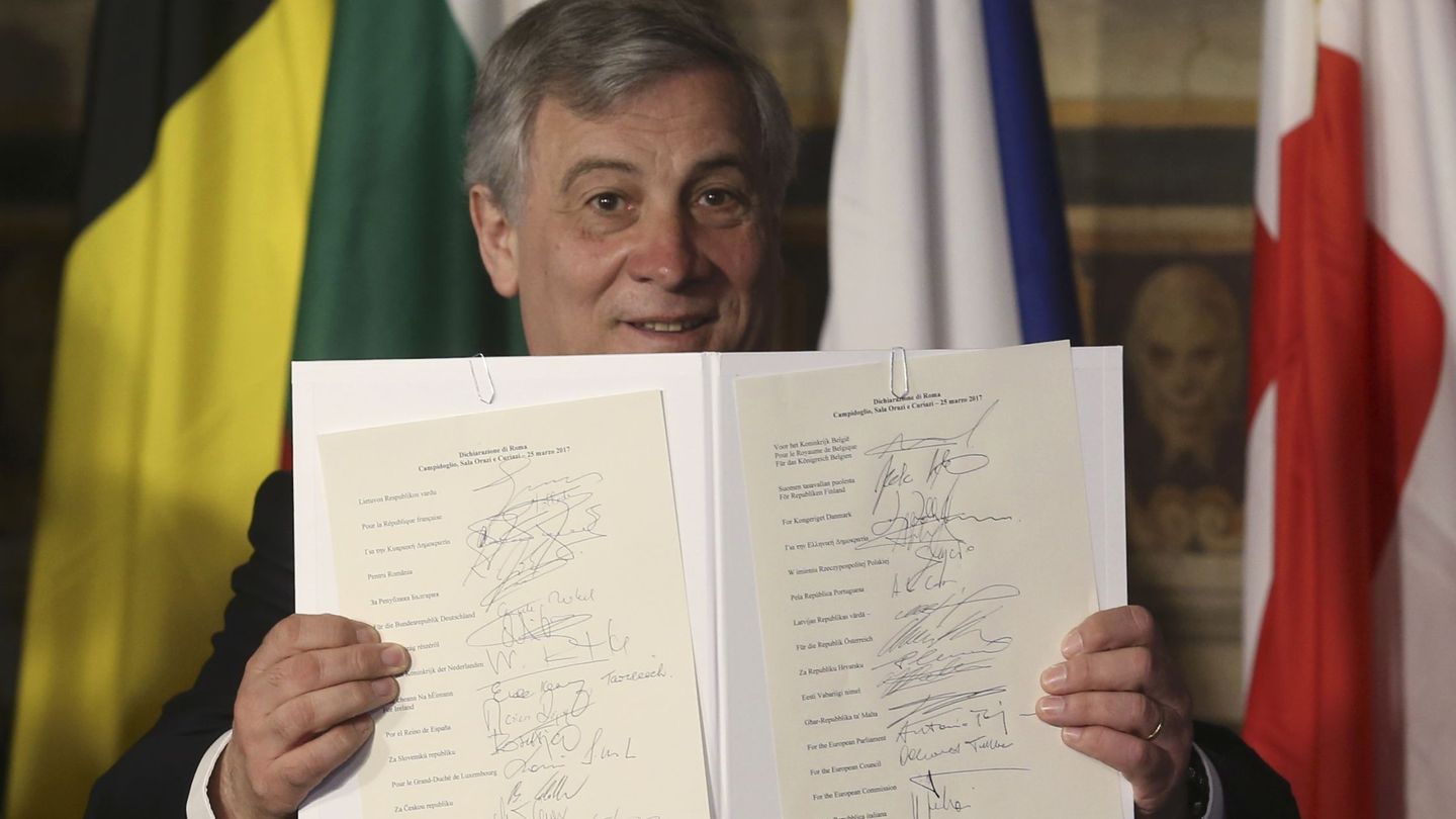 El presidente del Parlamento europeo, Antonio Tajani. (Reuters)