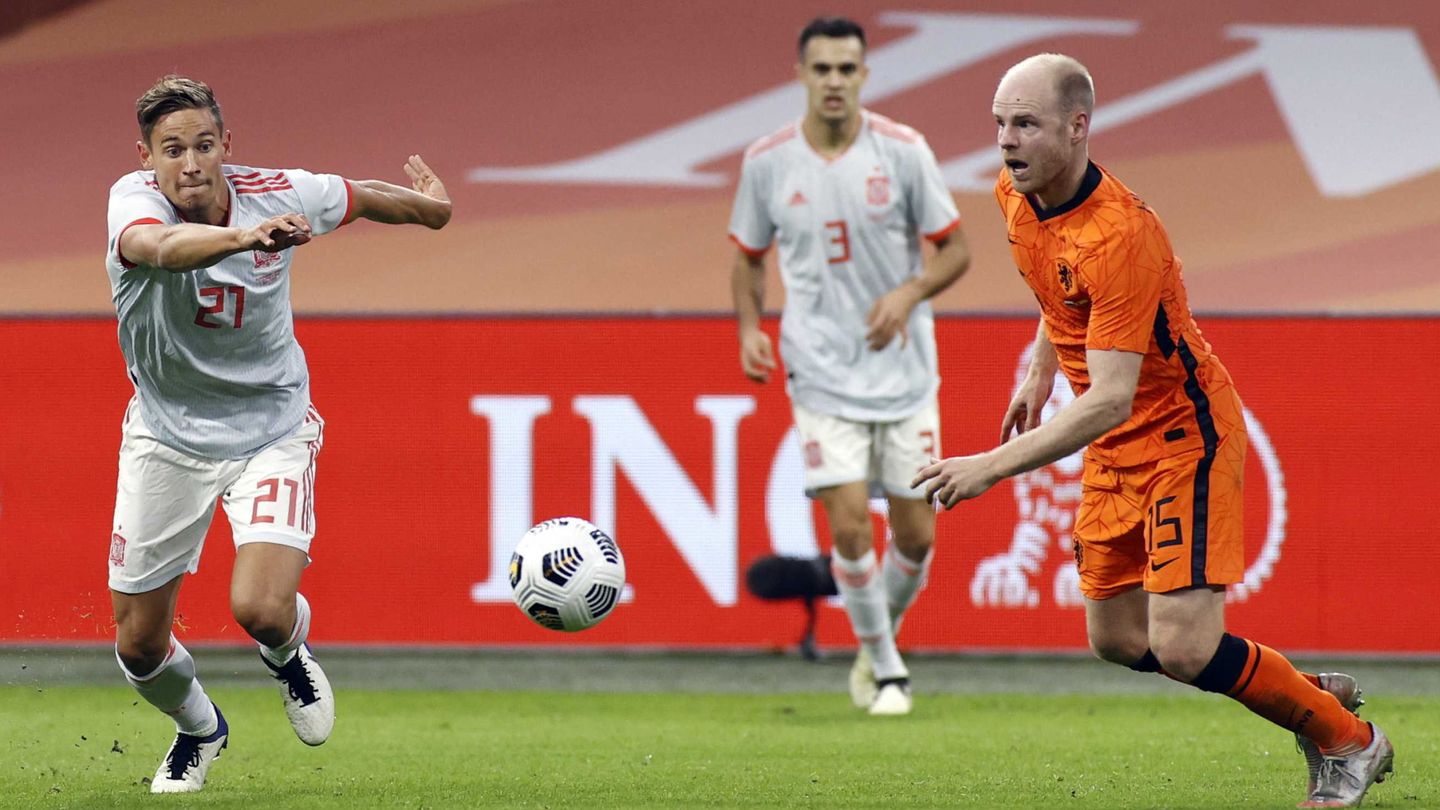 Marcos Llorente en un amistoso frente a Países Bajos. (Reuters)