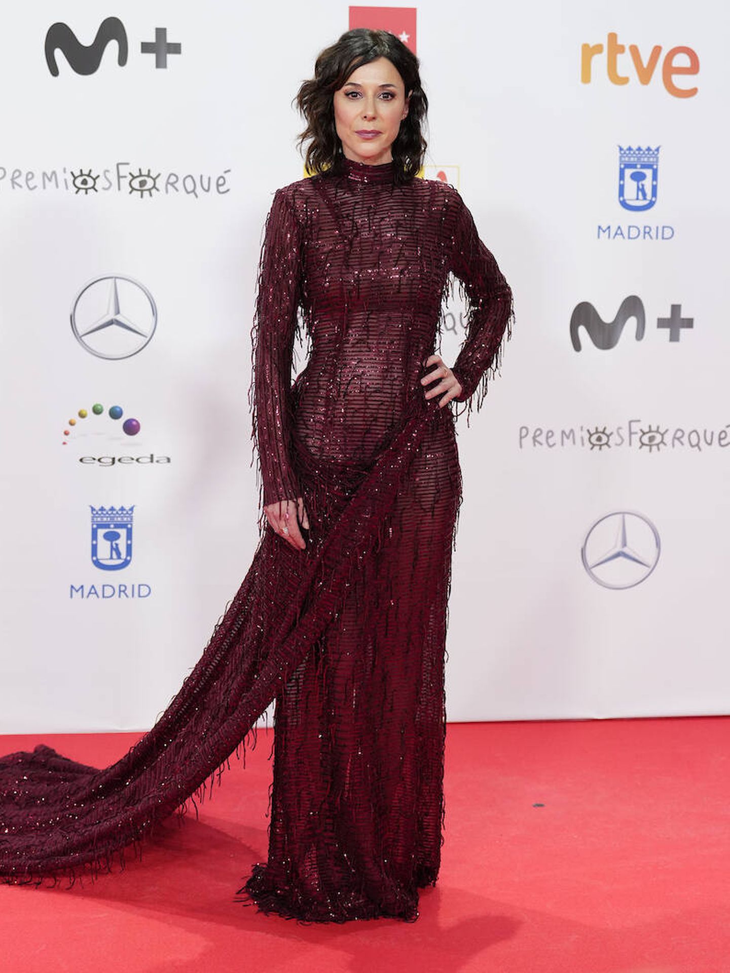 Ruth Díaz, en la alfombra roja de los Premios Forqué 2022. (Limited Pictures)