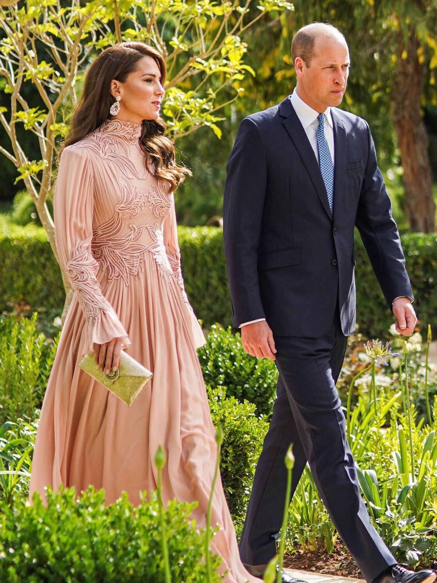 Kate Middleton y el príncipe Guillermo. (Corte hachemita de Jordania)