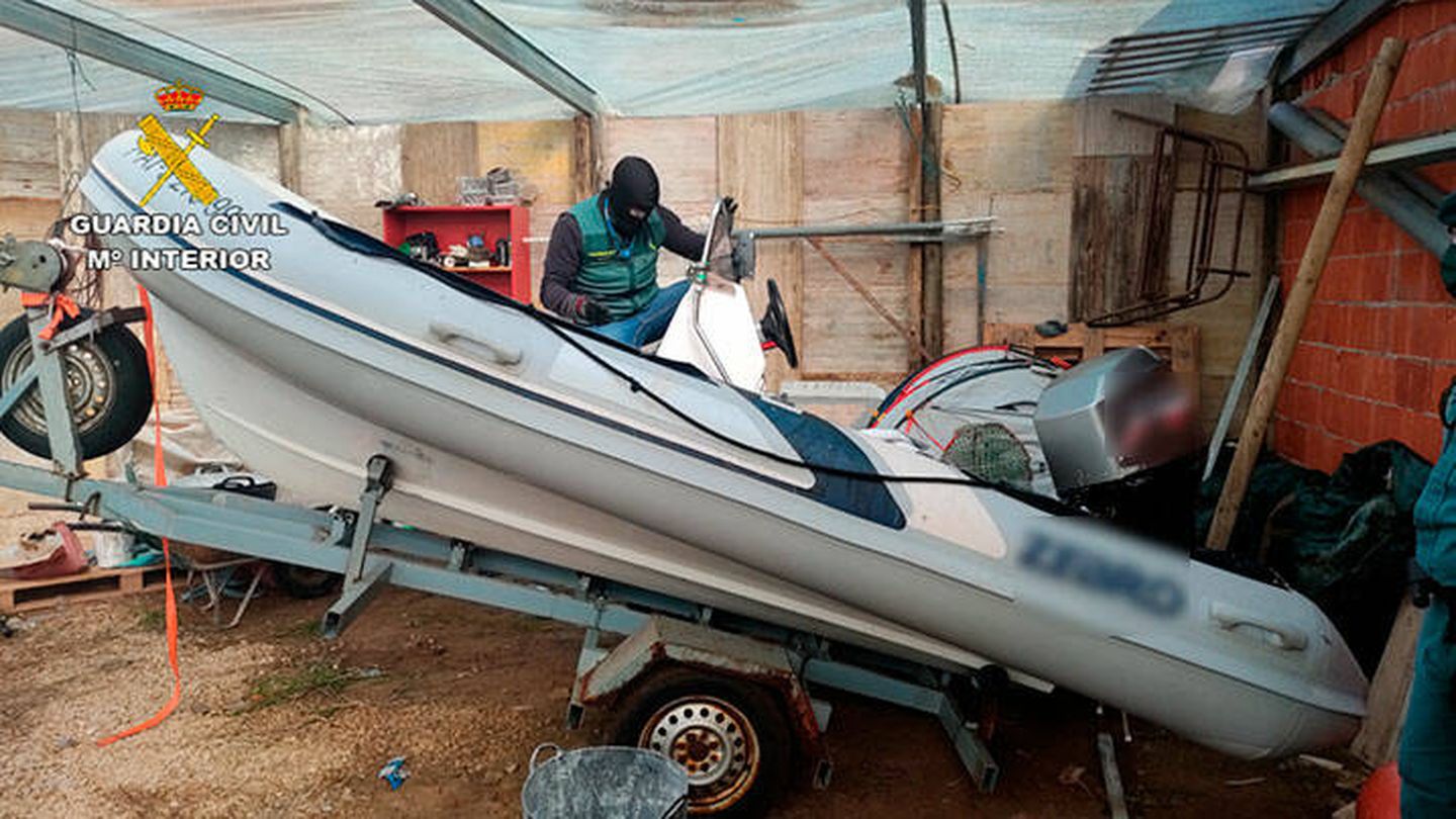 Se han incautado de varias embarcaciones utilizadas en los envíos de droga (Guardia Civil) 