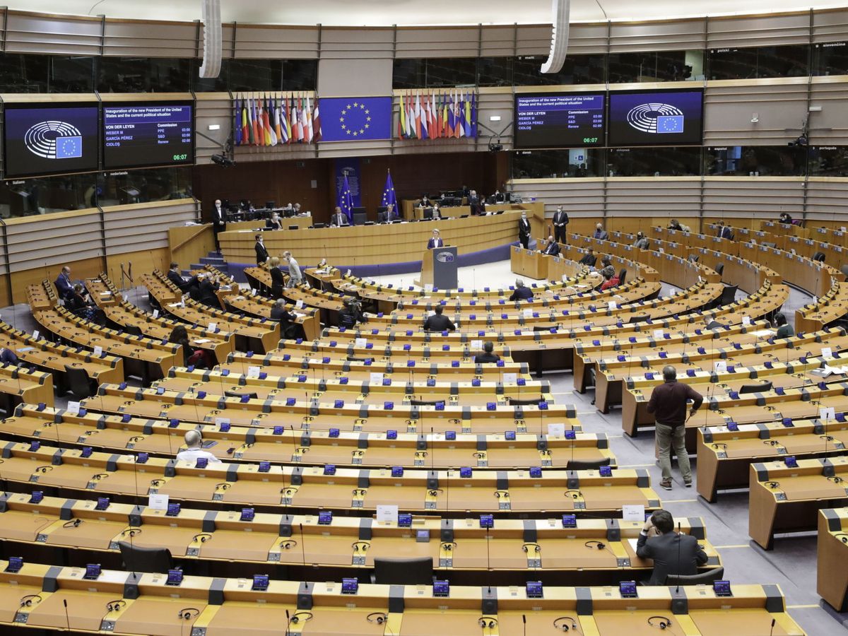 Foto: Sesión plenaria del Parlamento Europeo en Bruselas. (EFE)