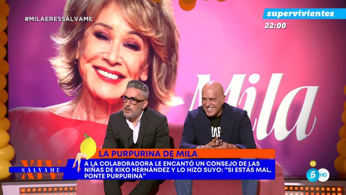 Kiko Hernández junto a Kiko Matamoros en 'Sálvame'. (Mediaset)